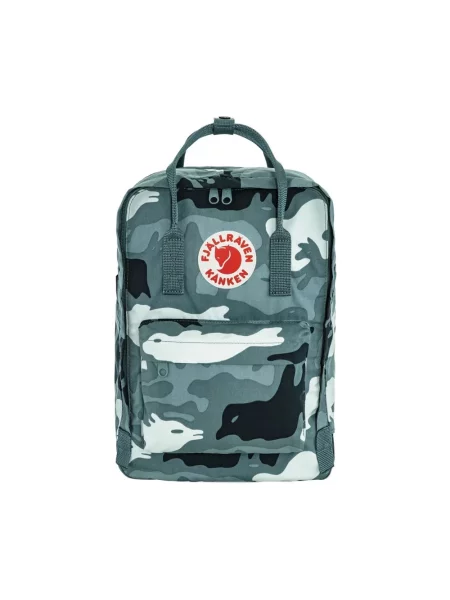 Plecak miejski Fjällräven Kanken Graphics Laptop 18 l nimbus blue/hidden animals zielony