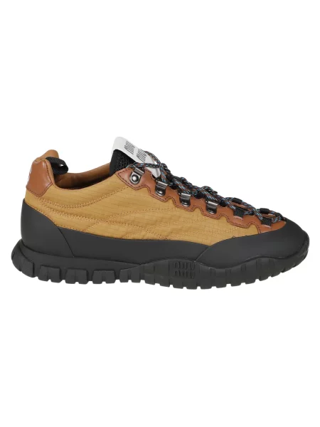 Sneakersy Miu Miu skórzane żółte