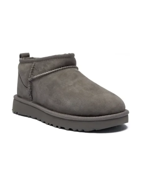 Botine Ugg din piele clasici gri