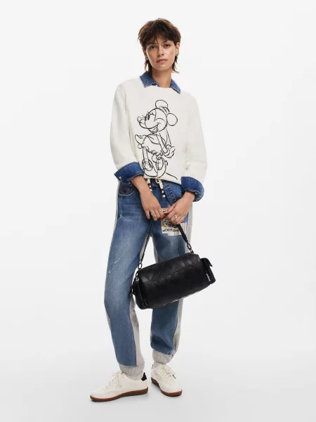 Crossbody torbica Desigual črna