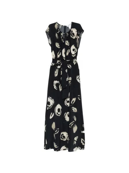 Rochie midi Max Mara cu legături albastru