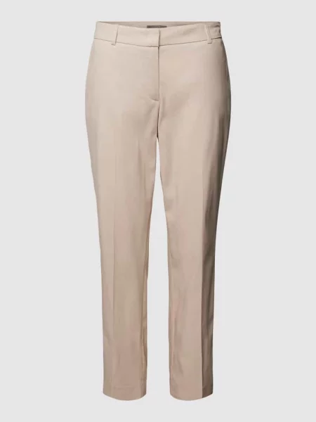 Spodnie materiałowe o kroju regular fit z kantami Christian Berg Woman Selection