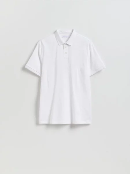 Поло Reserved белое
