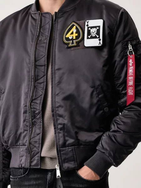 Alpha Industries bomber dzseki férfi Black Devils Bomber fekete