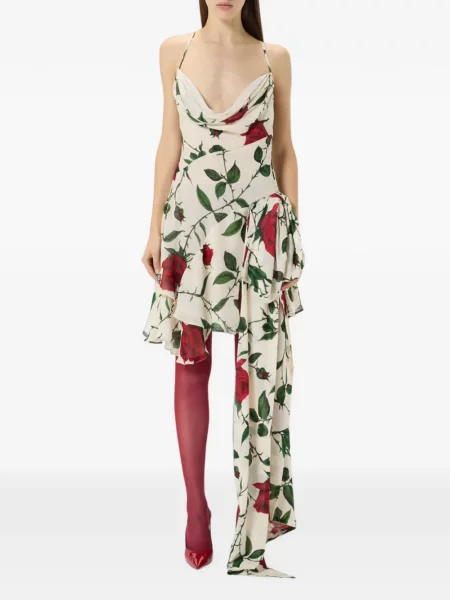 Rochie mini Blumarine cu imagine drapată roz
