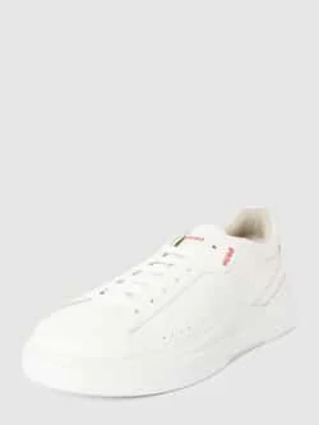 Sneakersy ze skóry z detalami z logo model ‘Blake’ Hugo białe