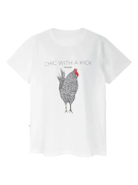 Koszulka Isolda z nadrukiem biała