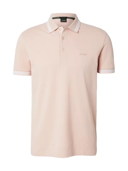 BOSS Tricou Paddy portocaliu piersică alb