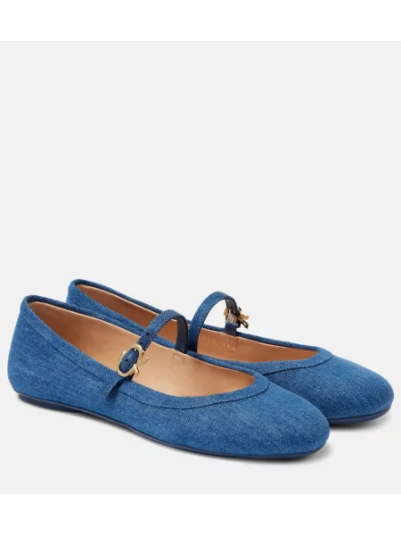 Pantofi cu toc Gianvito Rossi albastru