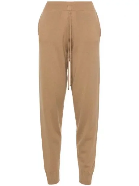 Pantaloni Stella Mccartney conici maro