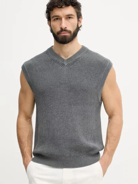 United Colors of Benetton vestă pentru bărbați cu gri