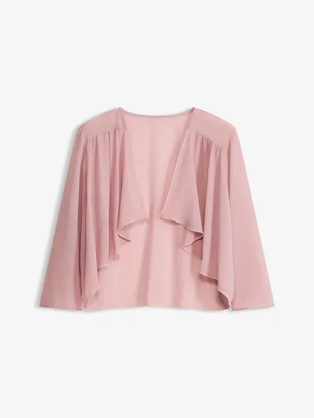 Bolerko z delikatnego szyfonu różowa