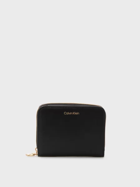 Шкіряний гаманець Calvin Klein чорний