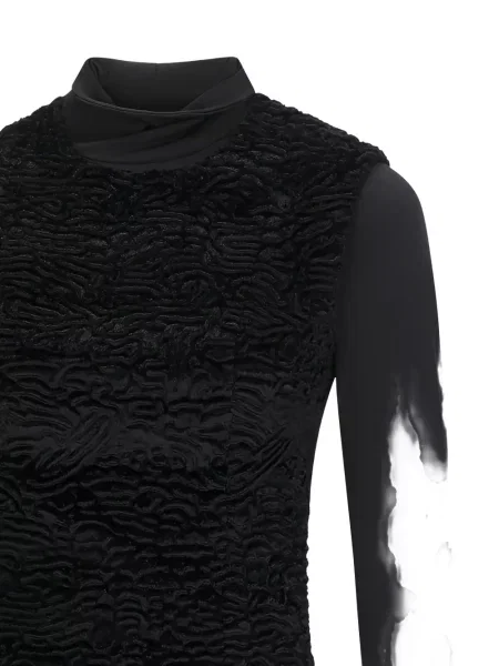 Top Darkpark din jerseu negru
