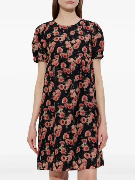 Rochie mini R13 cu imagine de costum negru
