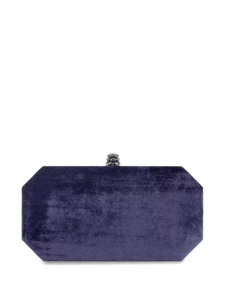 Geantă plic Tyler Ellis de catifea violet