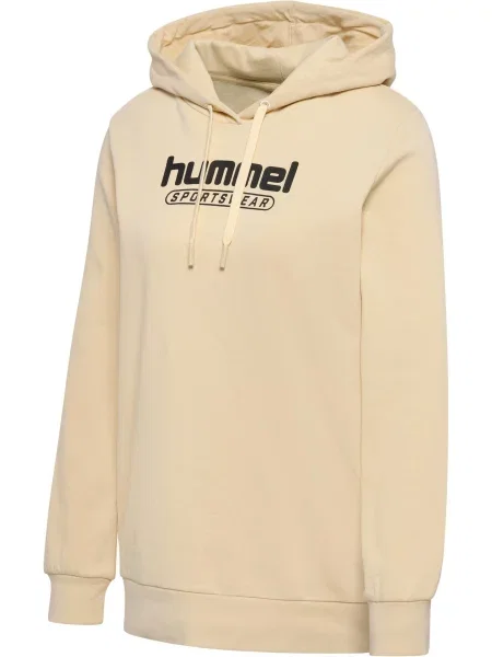 Sweat bluza z kapturem dla kobiet Hummel Booster beżowa