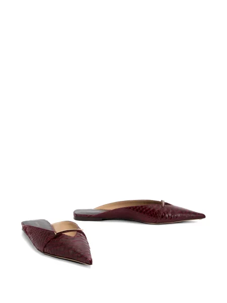Papuci tip mules Tom Ford roșu