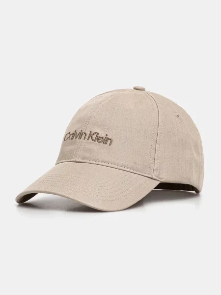 Шапка с козирка Calvin Klein бежово