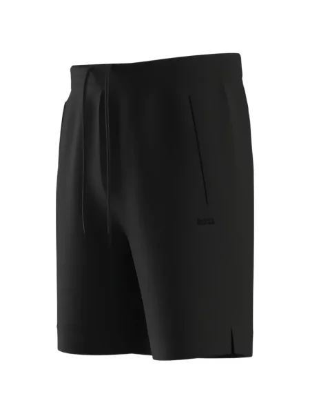 Pantaloni scurți Boss din jerseu cu autograf negru
