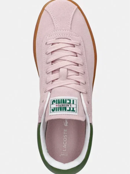 Замшевые кроссовки Lacoste