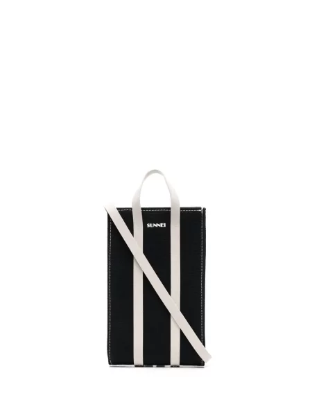 Geanta crossbody Sunnei cu imagine negru