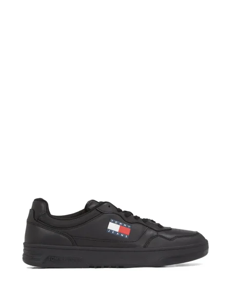 Sneakerși Tommy Jeans cu autograf negru