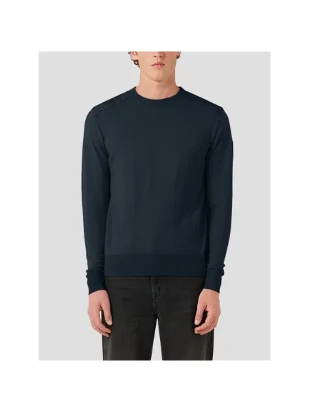 Sweter Belstaff wełniany niebieski