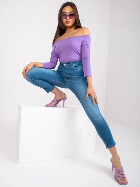 Bluză Fashionhunters violet