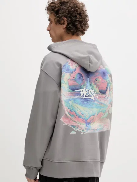 Diesel pulover bombažen siva