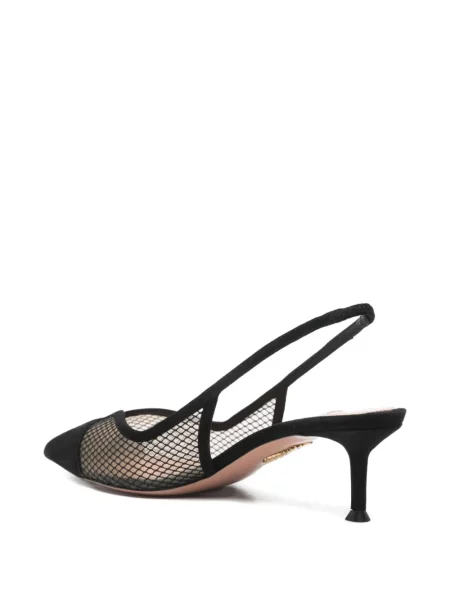 Pantofi cu toc Aquazzura slingback negru