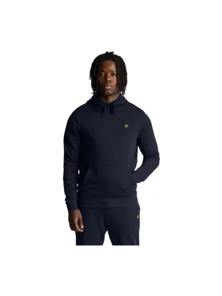 Bluza z kapturem Lyle & Scott niebieska