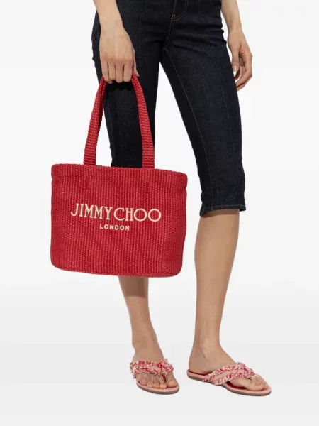 Geantă de plajă Jimmy Choo roșu