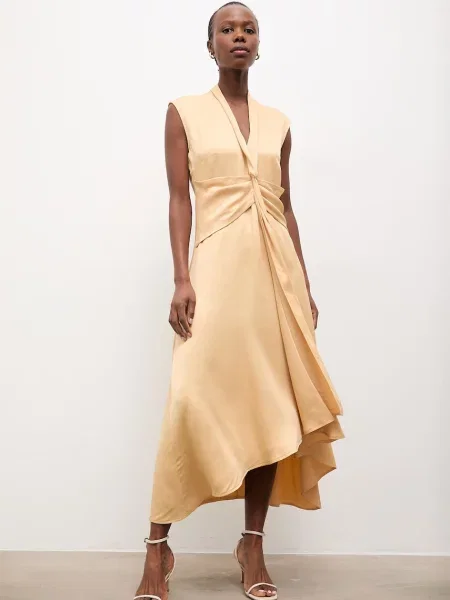 Haljina Answear.LAB zlatna