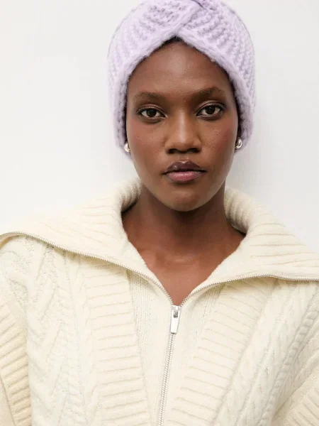 Вълнена шапка Answear.lab виолетово