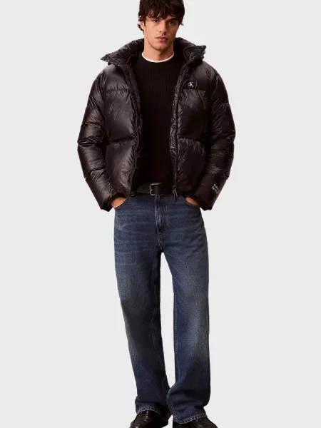 Джинсова куртка Calvin Klein Jeans чорна
