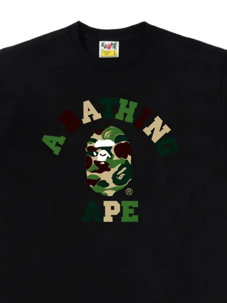 Tricou A Bathing Ape® cu imagine negru