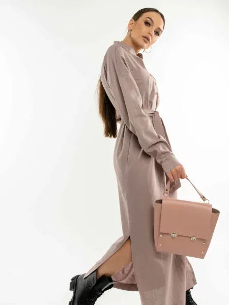 Лляна Сукня максі RiMari фіолетовий