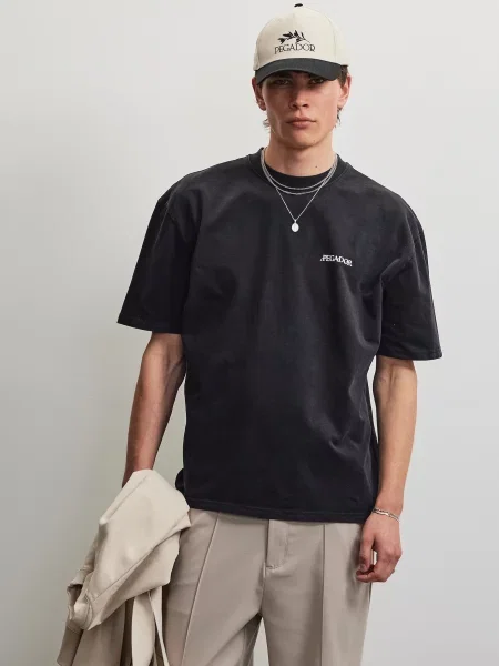 Pegador Tricou Miles albastru deschis / gri deschis / verde negru