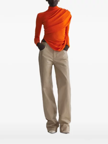 Top Mugler portocaliu