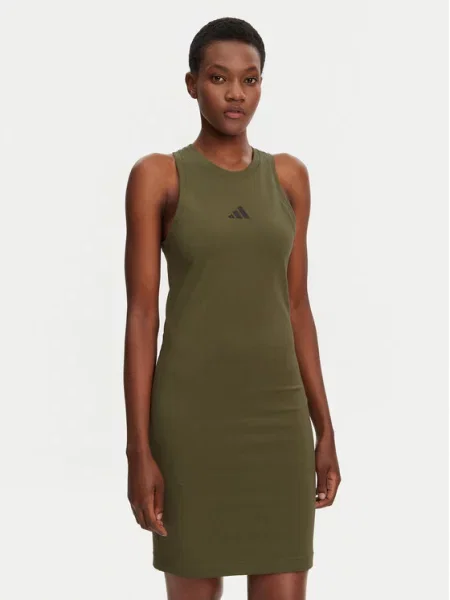 Adidas Повсякденна сукня Future Icons Small Logo зелений