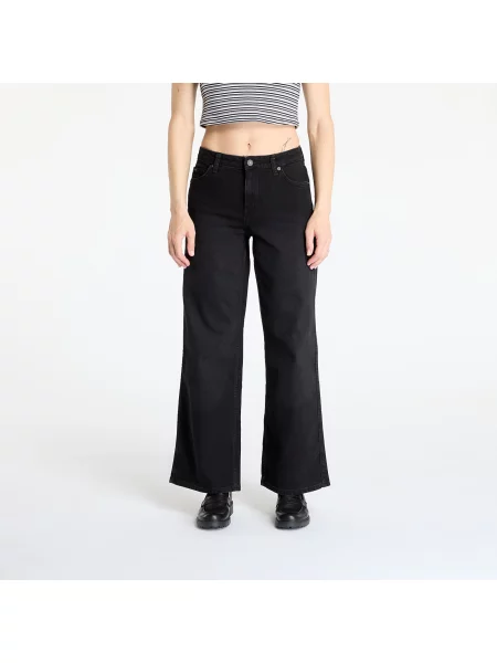 Kalhoty GUESS Originals Wide-Leg Denim Jeans Gj Used Vintage Wash černé