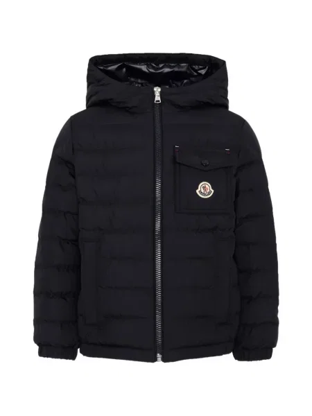 Kurtka puchowa dziecięca Moncler Enfant niebieska