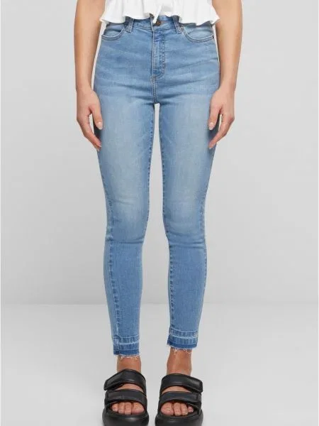 Skinny fit džínsy Urban Classics modrá