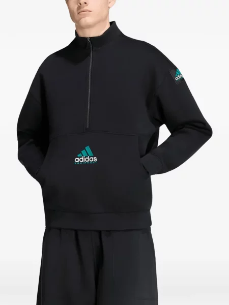 Tricou Adidas cu model camuflaj alergare din dantelă negru