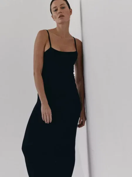 Сукня MUUV. JORDE maxi облягаюча чорний