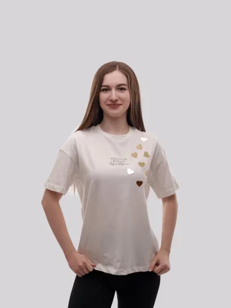 Футболка LUMO віскоза/поліестер білий