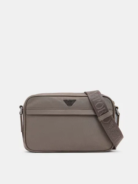 Сумка через плечо Emporio Armani коричневая