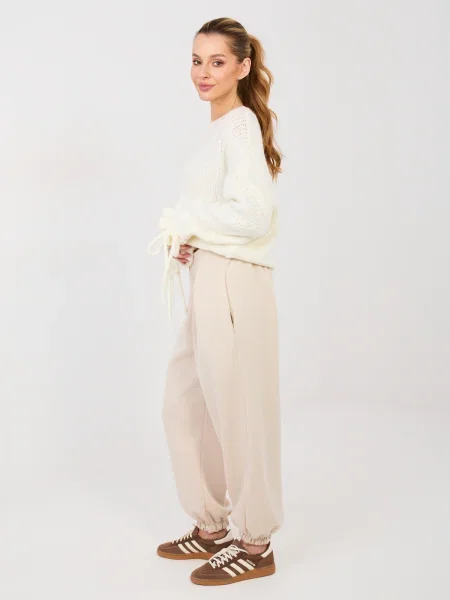Pantaloni Italy Moda alb