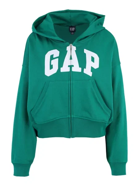 Gap Petite Hanorac verde alb